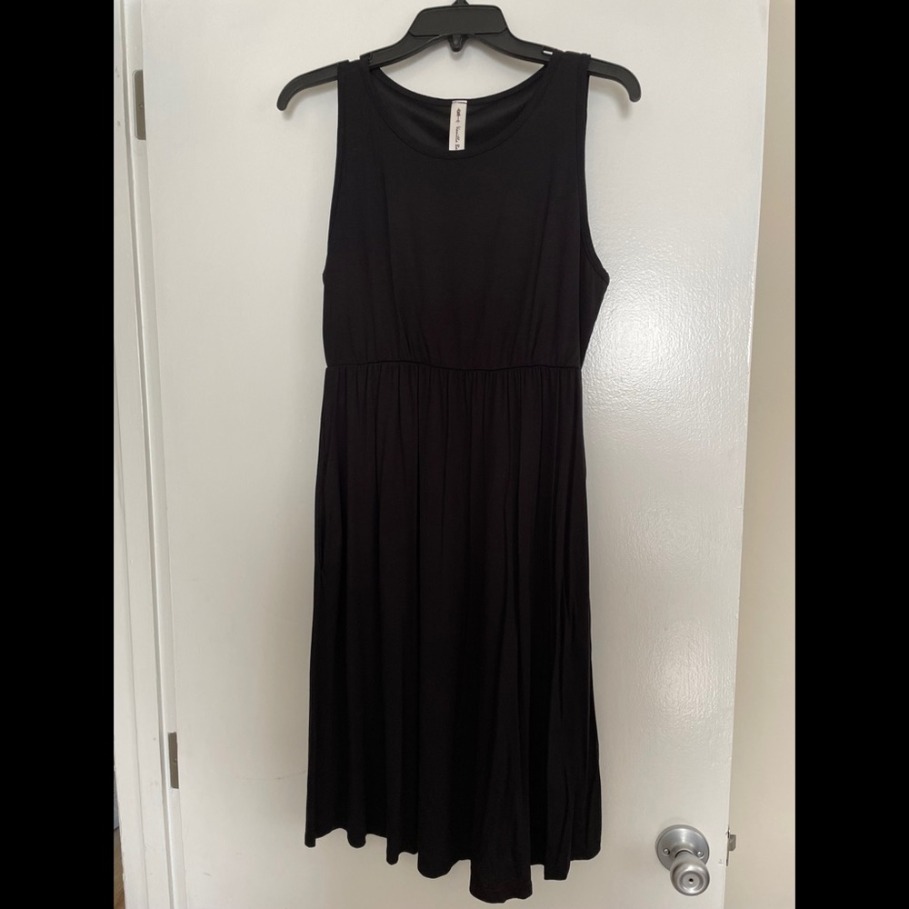 Vanilla bay tank top black dress size large